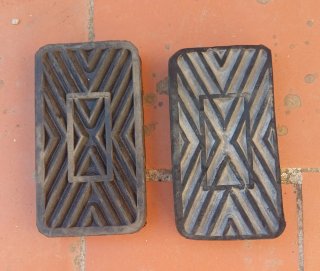 Pedales de coche goma