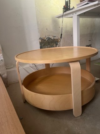 Mesa de centro BORGEBY IKEA abedul 70cm