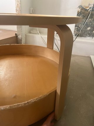 Mesa de centro BORGEBY IKEA abedul 70cm