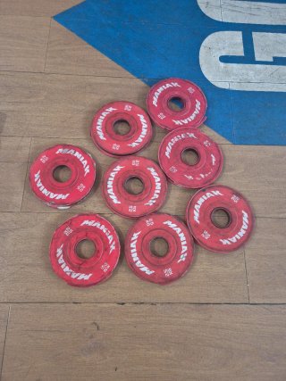 8 discos 2.5 kg para barra olímpica