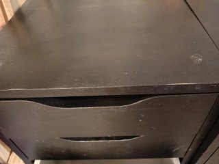 2 Cajoneras Alex Ikea Negras