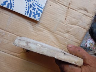 4 Azulejos Antiguos Decorados Azul y Blanco