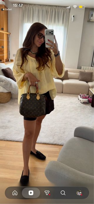 Blusa con lino Zara