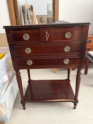 Mueble cubertero antiguo madera