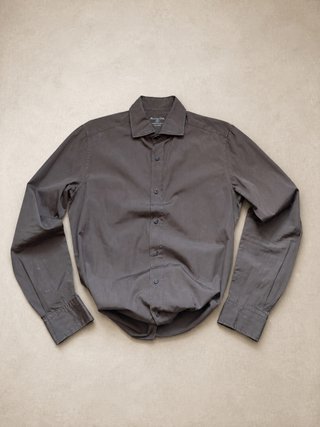 Camisa Massimo Dutti Slim Marrón Talla S