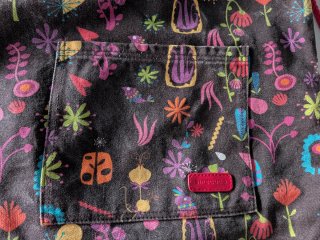Mochila de cuerdas con estampado floral