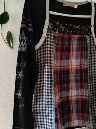 Camiseta Soggo mujer cuadros y rayas