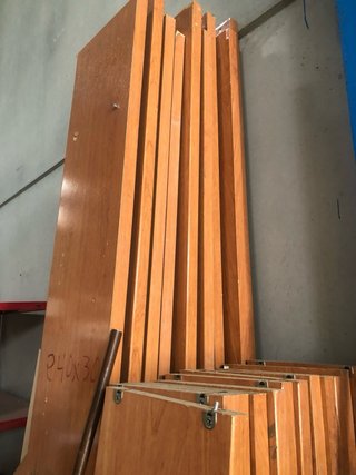 Estantería librería madera y metal