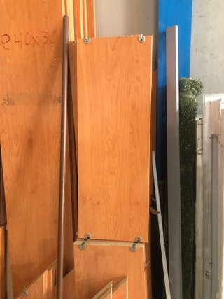 Estantería librería madera y metal