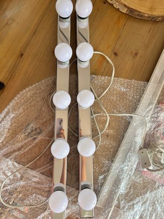Luz tocador IKEA Musik Plata/Blanco
