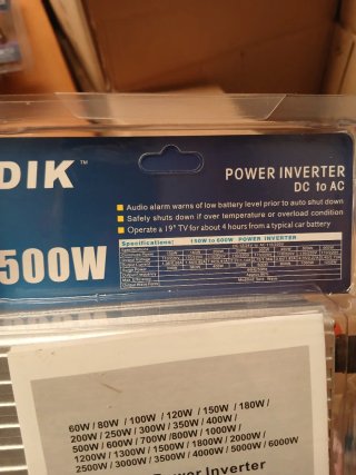 2 Inversores 500W y 1500W