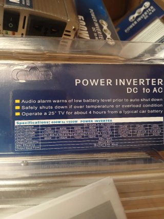 2 Inversores 500W y 1500W