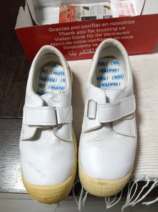 Zapatos de seguridad blancos PANTER talla 40