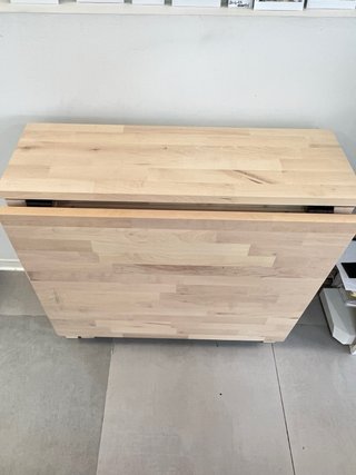 Mesa abatible abedul 26/89/152x80 cm