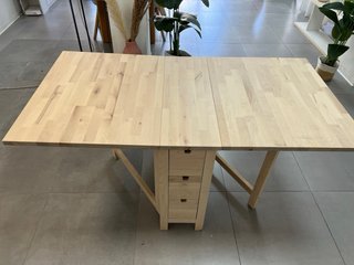 Mesa abatible abedul 26/89/152x80 cm