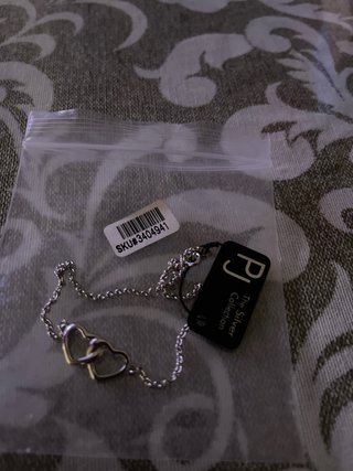 Pulsera Corazones Entrelazados Plata