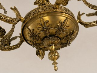 Lámpara de bronce antigua