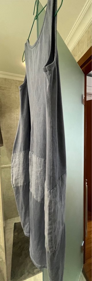 Vestido de verano azul talla única