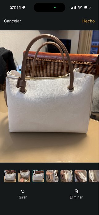 Bolso Valentino Blanco y Marrón