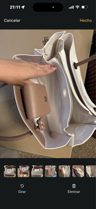 Bolso Valentino Blanco y Marrón
