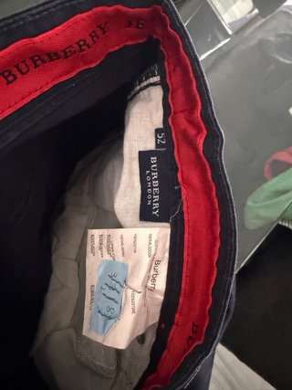 Pantalón Burberry Talla 52 Negro