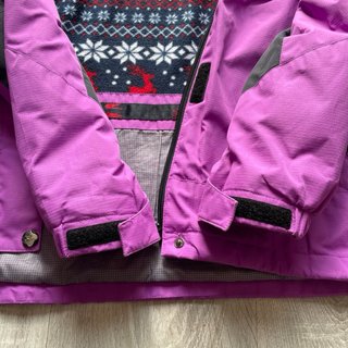 Chaqueta deportiva Skiing Bird morada y negra