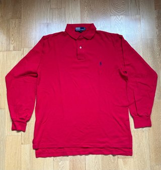 Polo Ralph Lauren Manga Larga Rojo