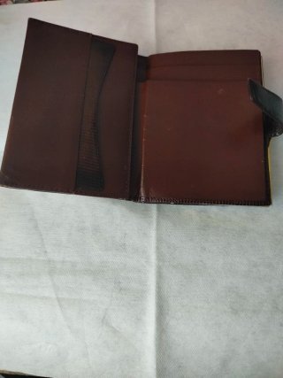 Cartera Billetera Piel Lagarto Marrón