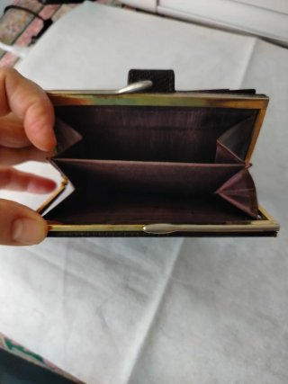 Cartera Billetera Piel Lagarto Marrón