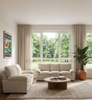 Conjunto Sofá 3+2 Plazas Beige