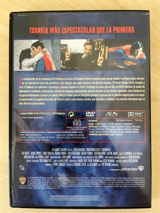 DVD Superman II Pelicula Christopher Reeve