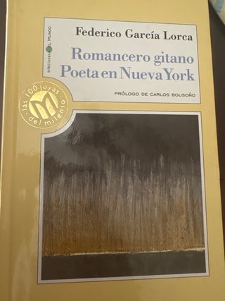 Libro Poeta en Nueva Yok
