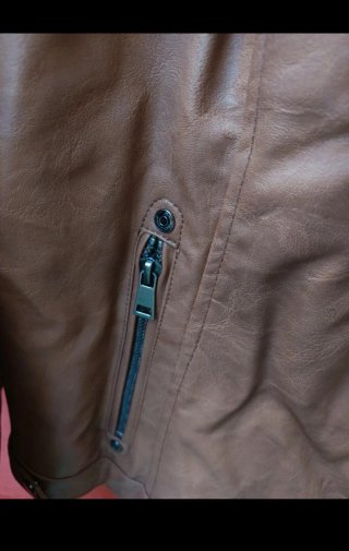 Chaqueta Biker Punt Roma Talla 50 Marrón