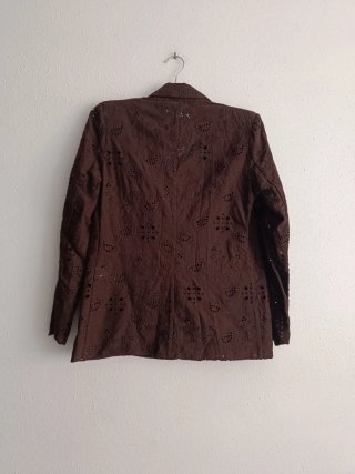 Blazer bordados perforados Zara talla M