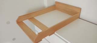 Cambiador madera hecho a mano