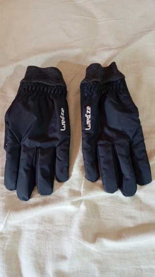 Guantes Wed'ze niño negros. Talla XS