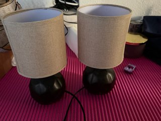 Juego de 2 lámparas de mesa