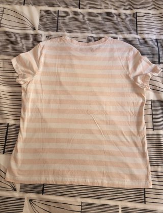 Camiseta Bershka rayas rosa palo Talla L NUEVO