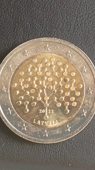 Moneda Letonia 2022