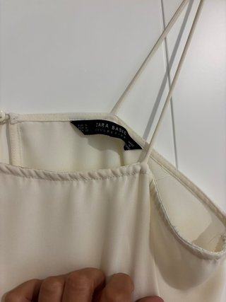 Top Zara tirantes blanco