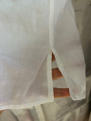 Camisa Burberry Blanca Manga Corta Talla L