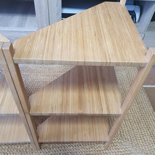 Conjunto de Estanterías esquina Ragrund bambú