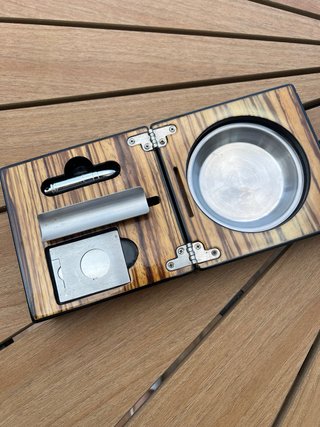 Set fumador puros imitación madera