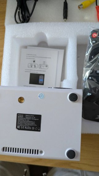Mini proyector LED blanco