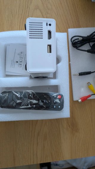 Mini proyector LED blanco