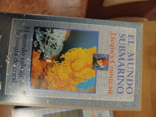 Lote 5 VHS El Mundo Submarino Jacques Cousteau