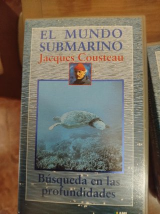 Lote 5 VHS El Mundo Submarino Jacques Cousteau