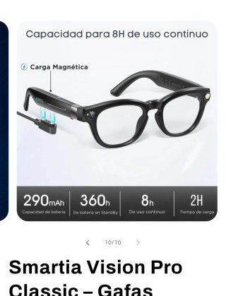 Gafas Inteligentes Smartia Smart Wellbeing