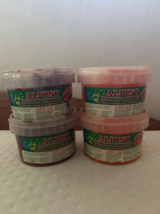 Pintura de dedos Alpino 250 ml (4 botes)