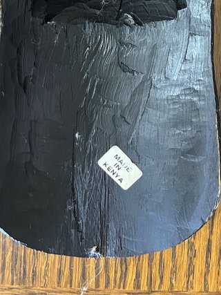 Maschera africana vintage in legno originale Kenia